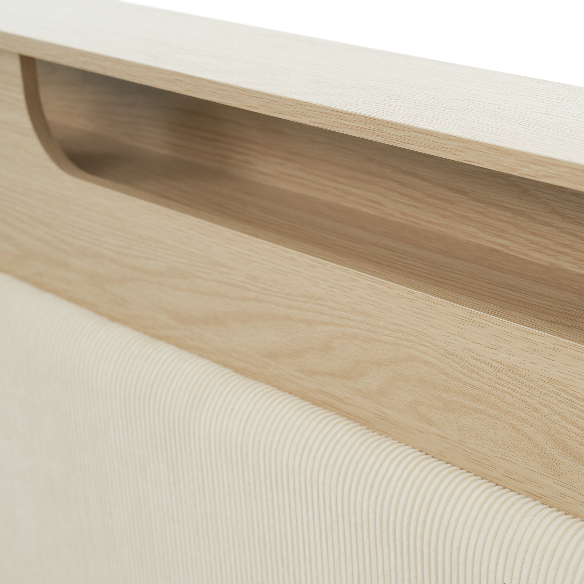 Structure stable du lit avec lattes en bois et rembourrage