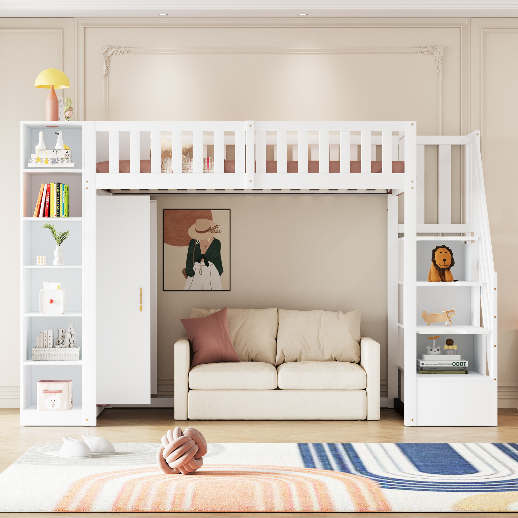 Design moderne du lit mezzanine