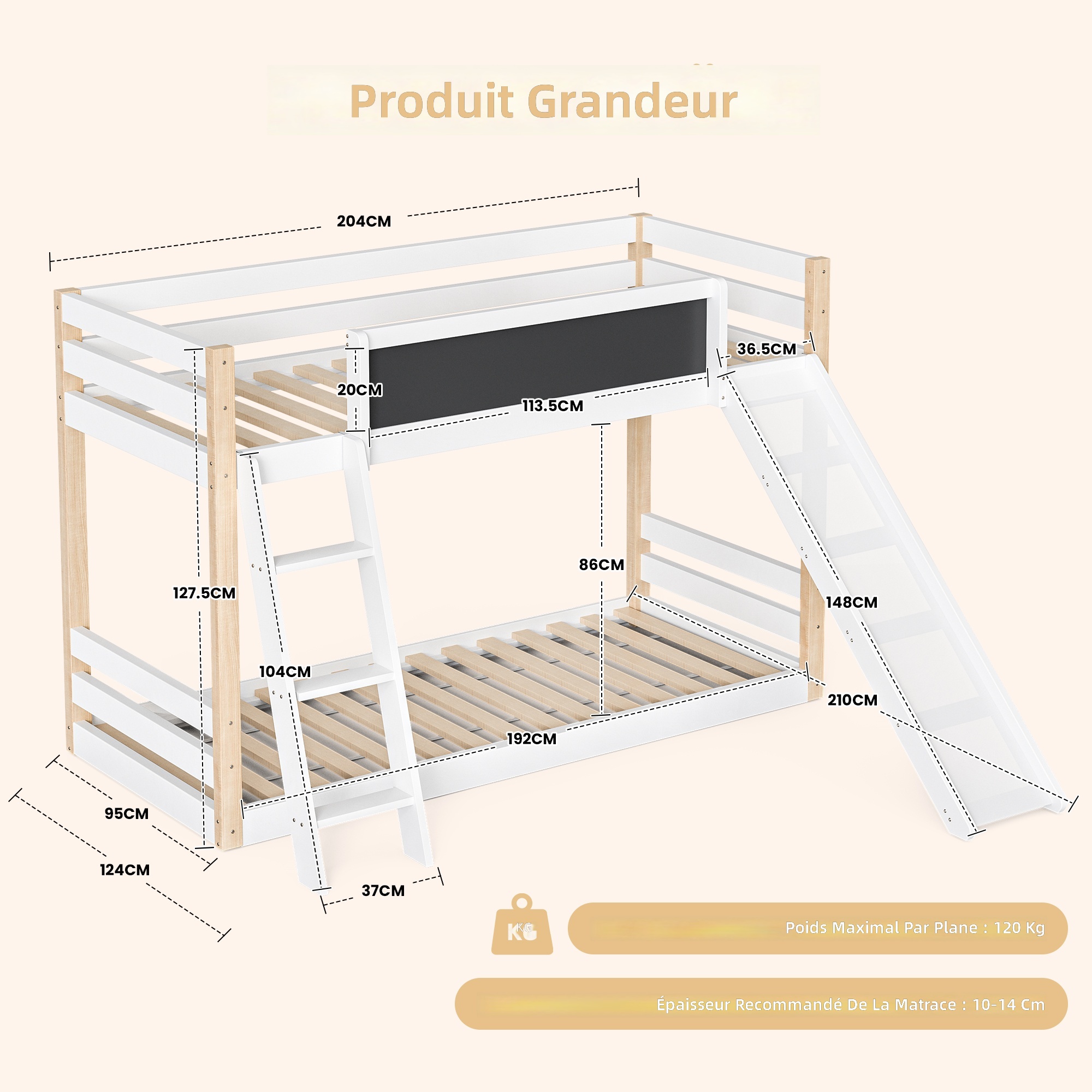 Toboggan modulable
